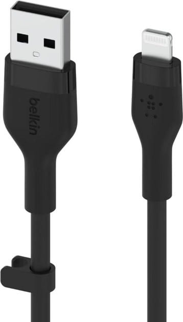 Кабель Belkin Boost Up Charge Flex USB - Lightning (M/M), 2 м, Black (CAA008BT2MBK)