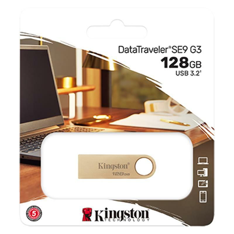 Флеш-накопичувач USB3.2 128GB Kingston DataTraveler SE9 G3 (DTSE9G3/128GB)