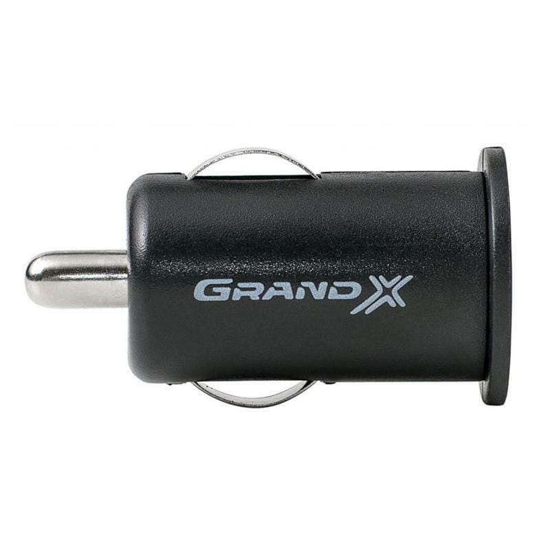 Автомобильное зарядное устройство Grand-X (1xUSB 1A) Black (CH-01)