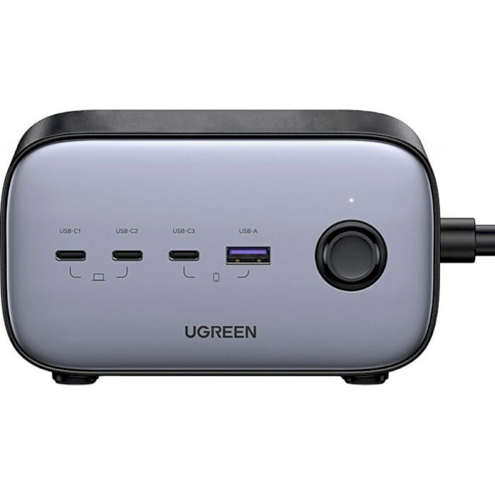 Зарядний пристрій Ugreen DigiNest Pro CD270 GaN 100W Gray (60167)