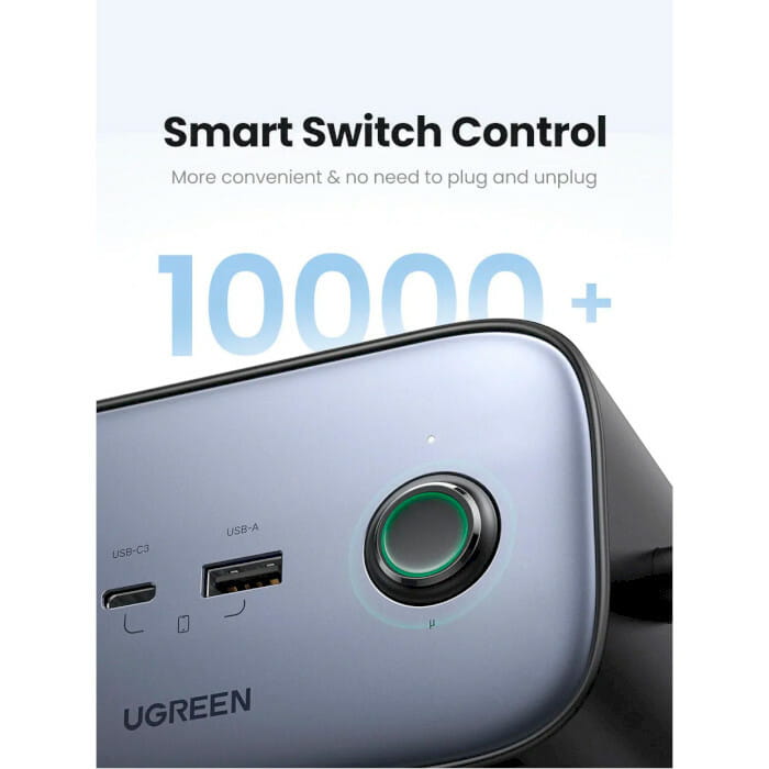 Зарядное устройство Ugreen DigiNest Pro CD270 GaN 100W Gray (60167)