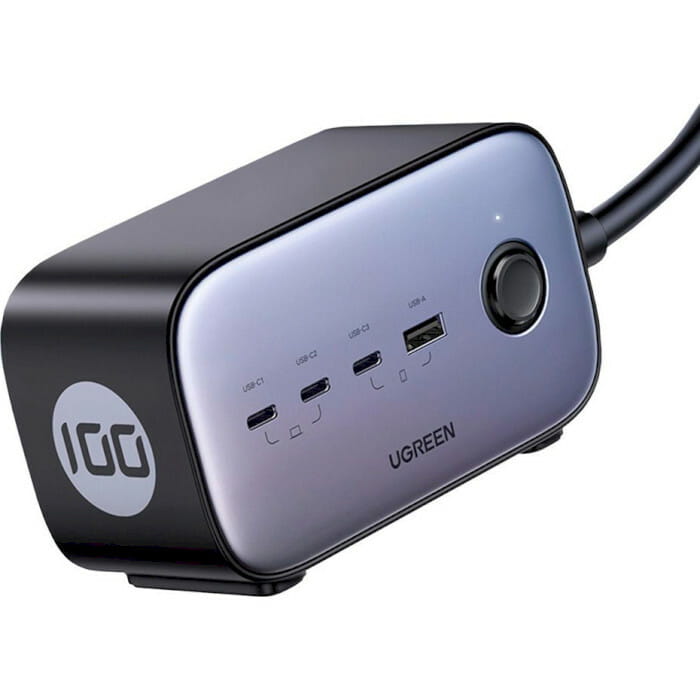 Зарядное устройство Ugreen DigiNest Pro CD270 GaN 100W Gray (60167)