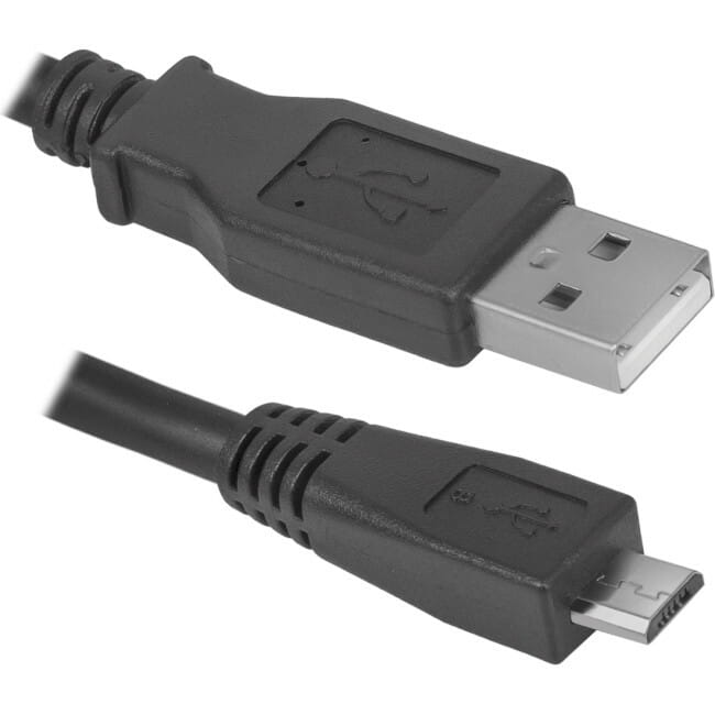 Сетевое зарядное устройство Defender UPC-21 (2xUSB 2.1А) + кабель micro USB 1 м Black (83581)