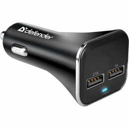 Автомобильное зарядное устройство Defender UCA-31 (2хUSB) Black (83597)