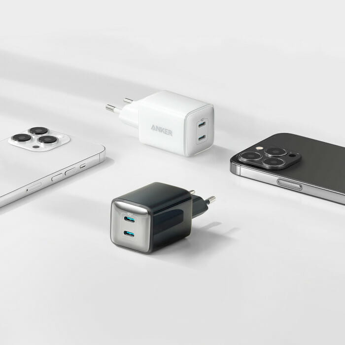 Сетевое зарядное устройство Anker PowerPort 521 Nano Pro White, 40 W, 2хUSB Type-C (A2038G21)