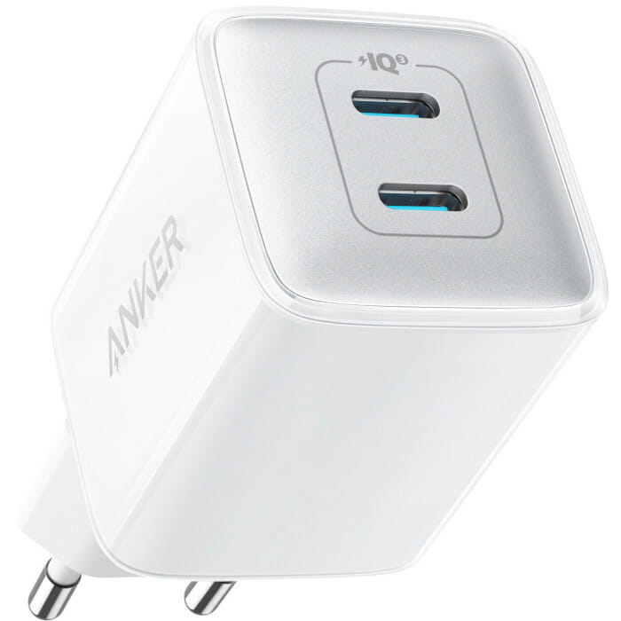 Сетевое зарядное устройство Anker PowerPort 521 Nano Pro White, 40 W, 2хUSB Type-C (A2038G21)
