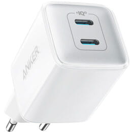 Купити Мережевий зарядний пристрій Anker PowerPort 521 Nano Pro White, 40 W, 2хUSB Type-C (A2038G21) Мережевий зарядний пристрій Anker PowerPort 521 Nano Pro White, 40 W, 2хUSB Type-C (A2038G21)