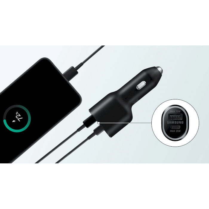 Автомобільний зарядний пристрій Samsung Car Charger Duo EP-L4020 Black (EP-L4020NBEGRU)