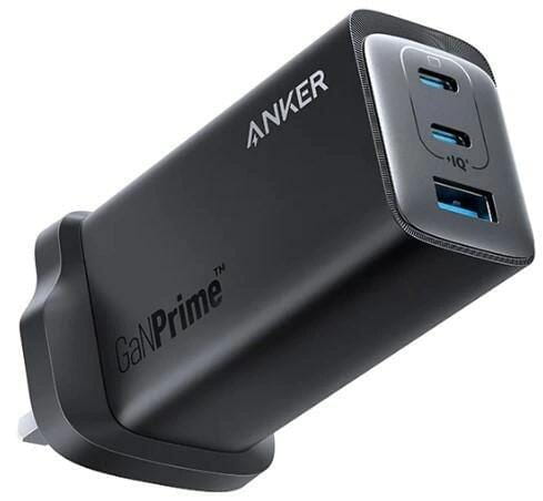 Сетевое зарядное устройство Anker PowerPort 737 GaNPrime 120W, UK Plug, Black (A2148211)