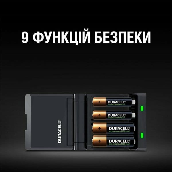 Зарядний пристрій Duracell CEF27 + AA NI-MH 1300 mAh 2шт + AAA NI-MH 750 mAh 2шт (5007500)