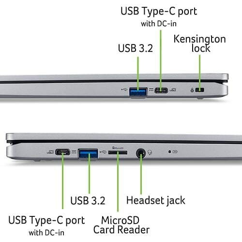 Ноутбук Acer Chromebook 315 CB315-5H-C68B (NX.KPPEU.001) Silver