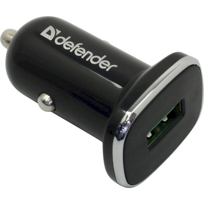 Автомобильное зарядное устройство Defender UCA-91 QC 3.0 Black (83830)