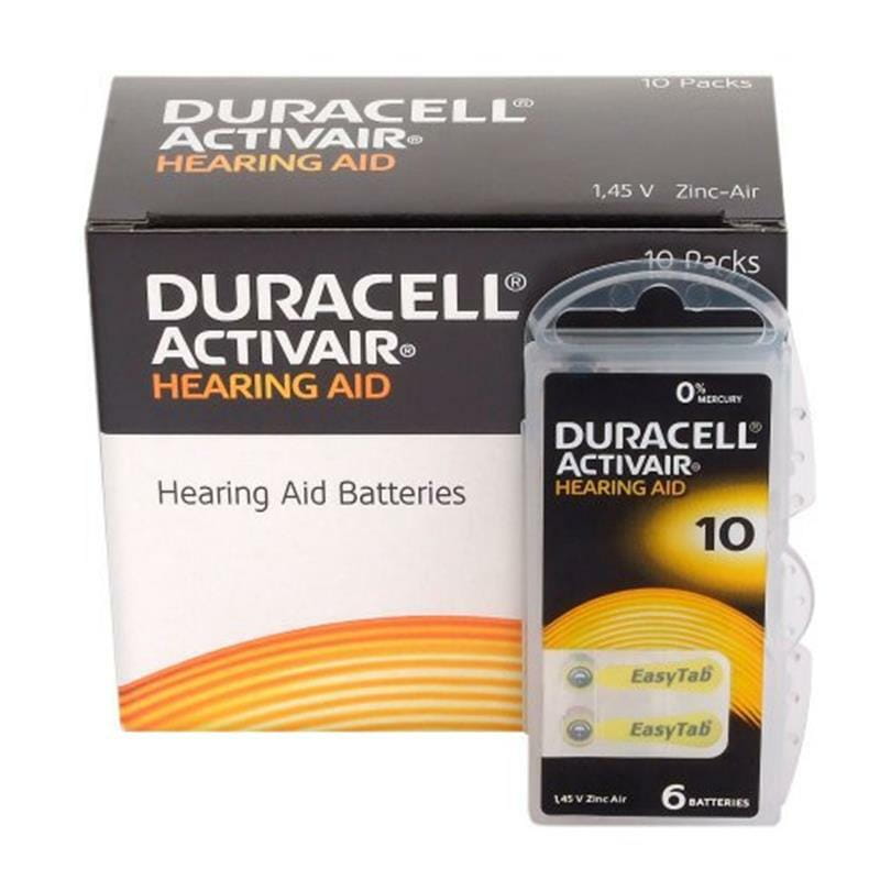 Батарейка Duracell Activair 10 BL 6 шт (для слухових апаратів)