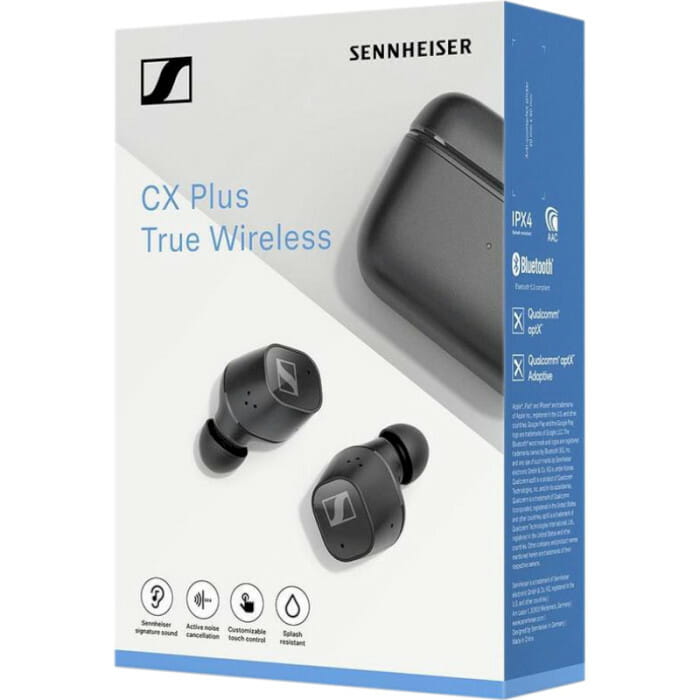 Bluetooth-гарнитура Sennheiser CX Plus True Wireless Black (509188)