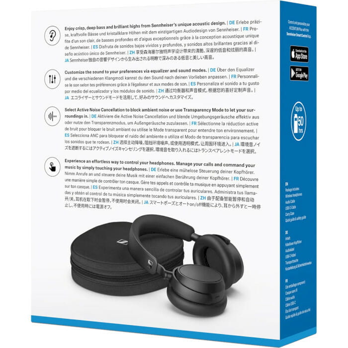 Bluetooth-гарнiтура Sennheiser Accentum Plus Wireless Black (700176)