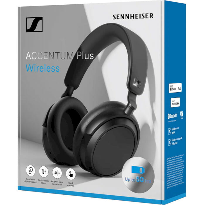 Bluetooth-гарнiтура Sennheiser Accentum Plus Wireless Black (700176)