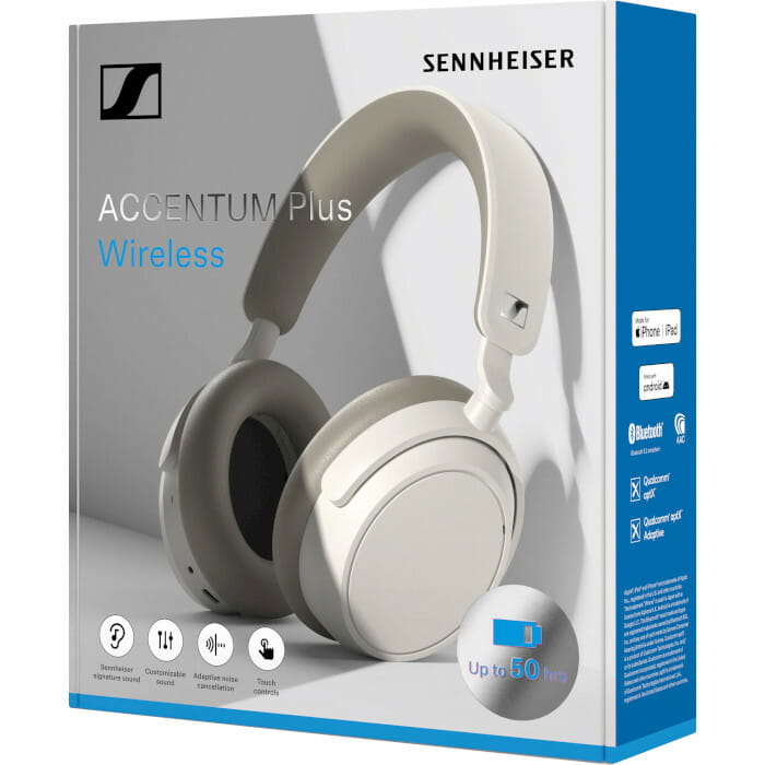 Bluetooth-гарнiтура Sennheiser Accentum Plus Wireless White (700177)