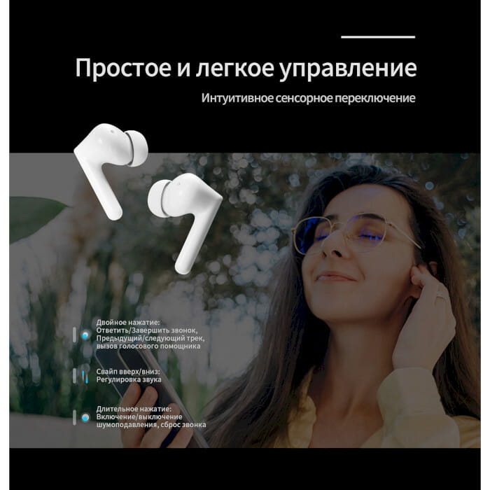 Bluetooth-гарнитура Tecno Buds 3 White (4895180788376)