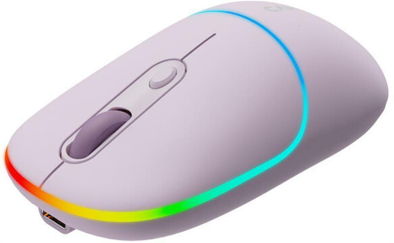 Мышь беспроводная Canyon MW-22 Dual Band RGB Wireless Pearl Rose (CNS-CMSW22PR)