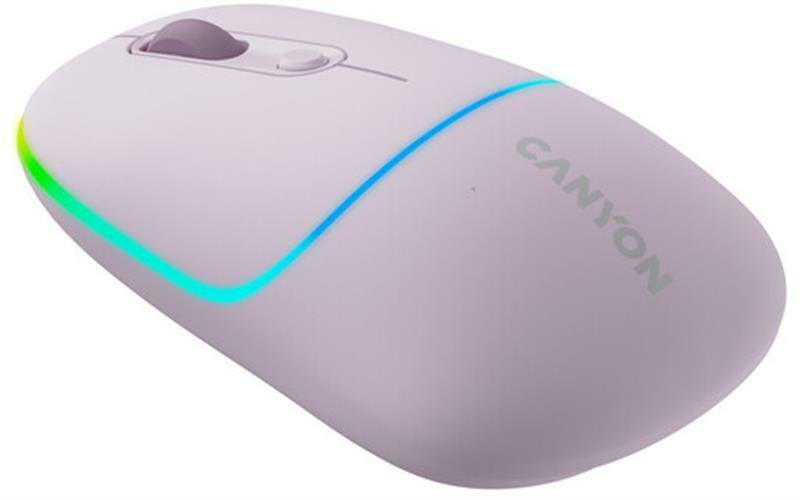 Мышь беспроводная Canyon MW-22 Dual Band RGB Wireless Pearl Rose (CNS-CMSW22PR)