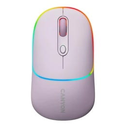 Мышь беспроводная Canyon MW-22 Dual Band RGB Wireless Pearl Rose (CNS-CMSW22PR)