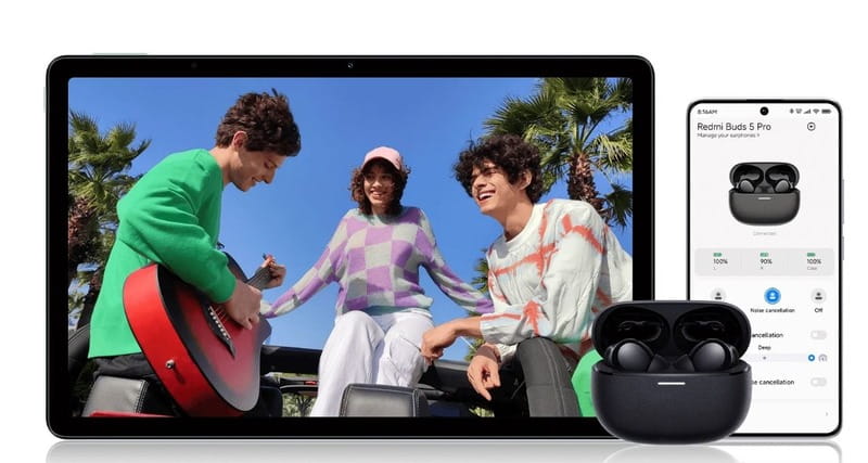 Bluetooth-гарнитура Xiaomi Redmi Buds 5 Pro Black (BHR7660GL)