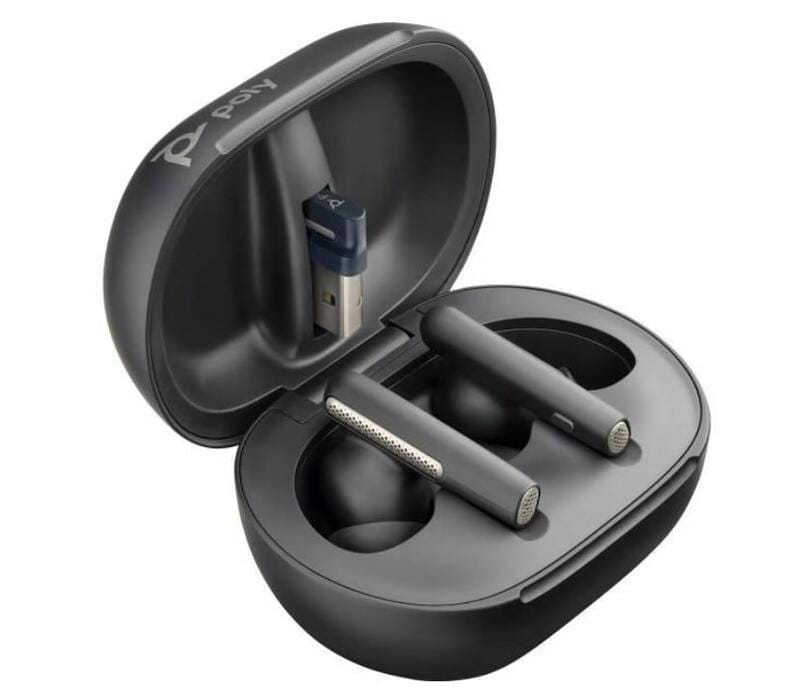 Bluetooth-гарнитура Poly Voyager Free 60+ Earbuds + BT700A + TSCHC Black (7Y8G3AA)