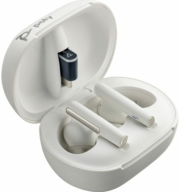 Bluetooth-гарнітура Poly Voyager Free 60+ Earbuds + BT700C + TSCHC White (7Y8G6AA)