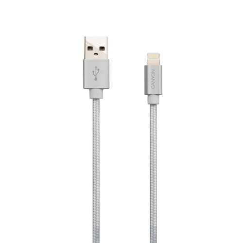 Фото - Кабель Canyon   USB - Lightning 0.96м, White  в обплетеннi CNS (CNS-MFIC3PW)