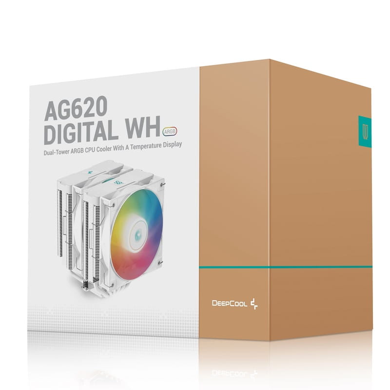 Кулер процессорный DeepCool AG620 Digital WH ARGB (R-AG620-WHADMN-G-2)