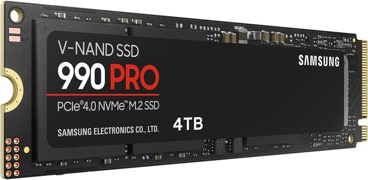 Накопитель SSD  4ТB Samsung 990 PRO M.2 2280 PCIe 4.0 x4 NVMe V-NAND MLC (MZ-V9P4T0BW)