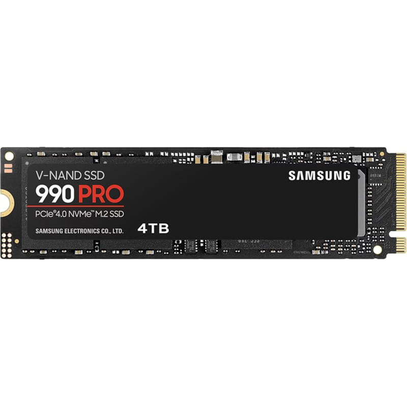 Накопитель SSD  4ТB Samsung 990 PRO M.2 2280 PCIe 4.0 x4 NVMe V-NAND TLC (MZ-V9P4T0BW)