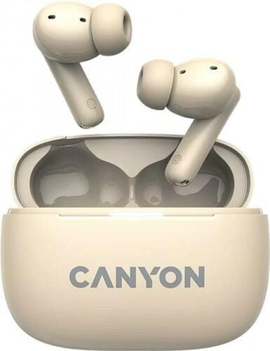 Фото - Навушники Canyon Bluetooth-гарнітура  OnGo TWS-10 ANC ENC Beige  CNS-TWS (CNS-TWS10BG)