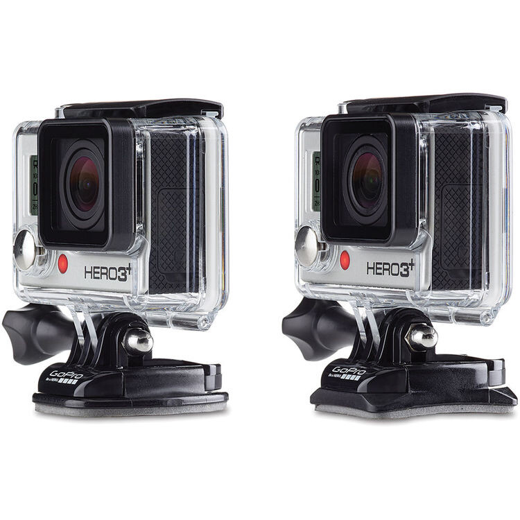 Изогнутые и прямые клеящиеся крепления для GoPro Hero 8/9/10/11 и MAX (AACFT-001)