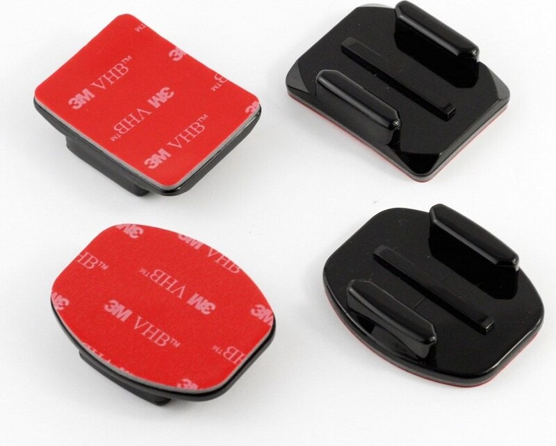 Изогнутые и прямые клеящиеся крепления для GoPro Hero 8/9/10/11 и MAX (AACFT-001)