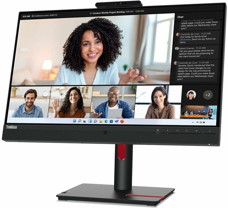 Монiтор Lenovo 23.8" T24mv-30 (63D7UAT3UA) IPS Black