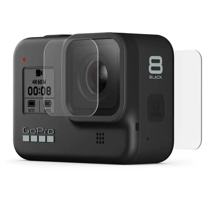 Защитное стекло для линз и экрана GoPro Tempered Glass Lens+Screen Protectors для Hero 8 (AJPTC-001)