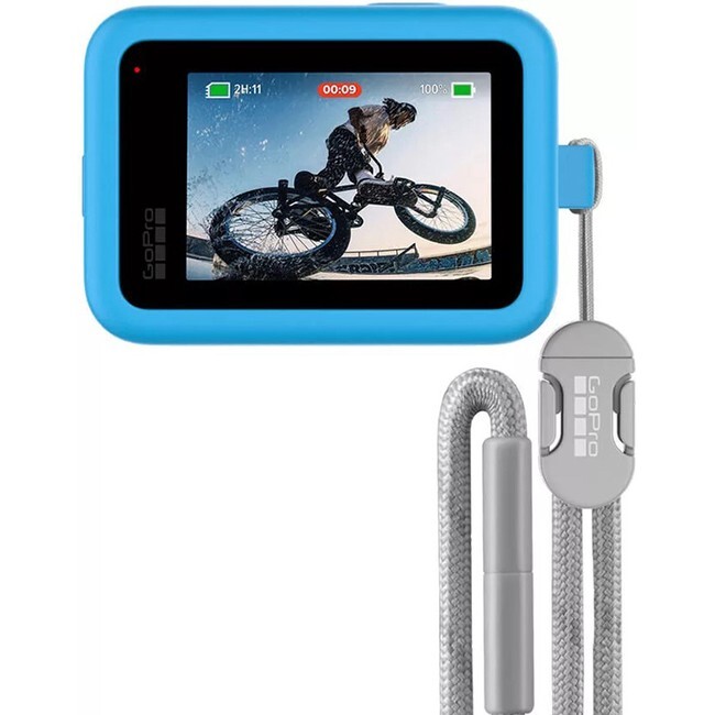 Чехол + ремешок GoPro Sleeve&Lanyard Blue для HERO9 (ADSST-003)