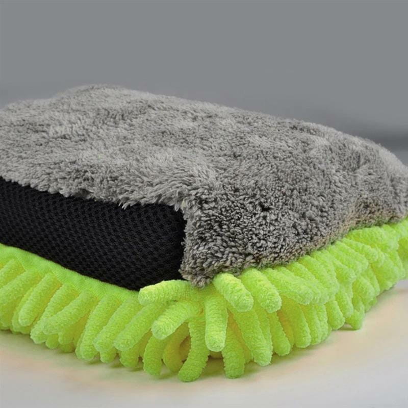 Рукавичка ColorWay з мікрофібри для миття та полірування автомобіля, двостороння (CW-2417)