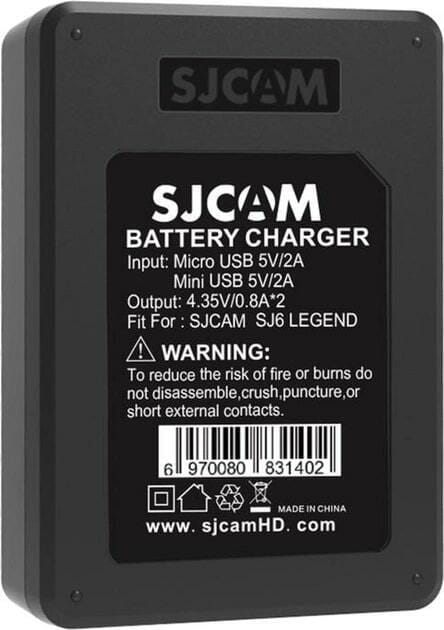 Подвійний зарядний пристрій SJCAM для SJ6 (SJ-charger-6)