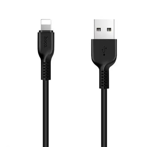 Photos - Cable (video, audio, USB) Hoco Кабель  X13 Easy Charged USB - Lightning, 1 м, Black  D22970 (D22970)