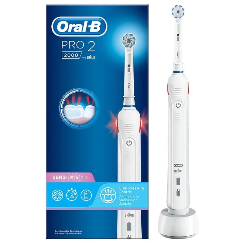 Зубная электрощетка Braun Oral-B Pro2 2000 D 501.513.2 SU Sensi Ultrathin