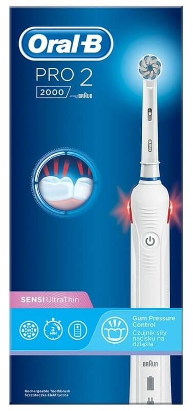 Зубная электрощетка Braun Oral-B Pro2 2000 D 501.513.2 SU Sensi Ultrathin