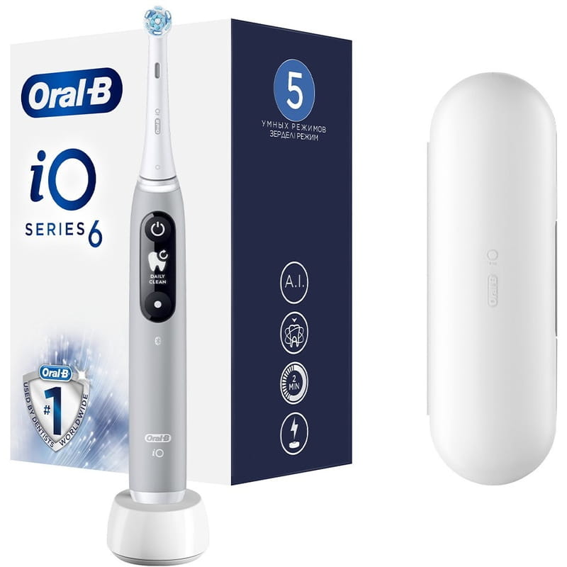 Зубна електрощітка Braun Oral-B iO Series 6 iOM6.1A6.1K Grey Opal