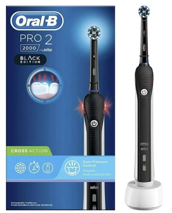 Зубная электрощетка Braun Oral-B Pro2 2000 D 501.513.2 BK Cross Action