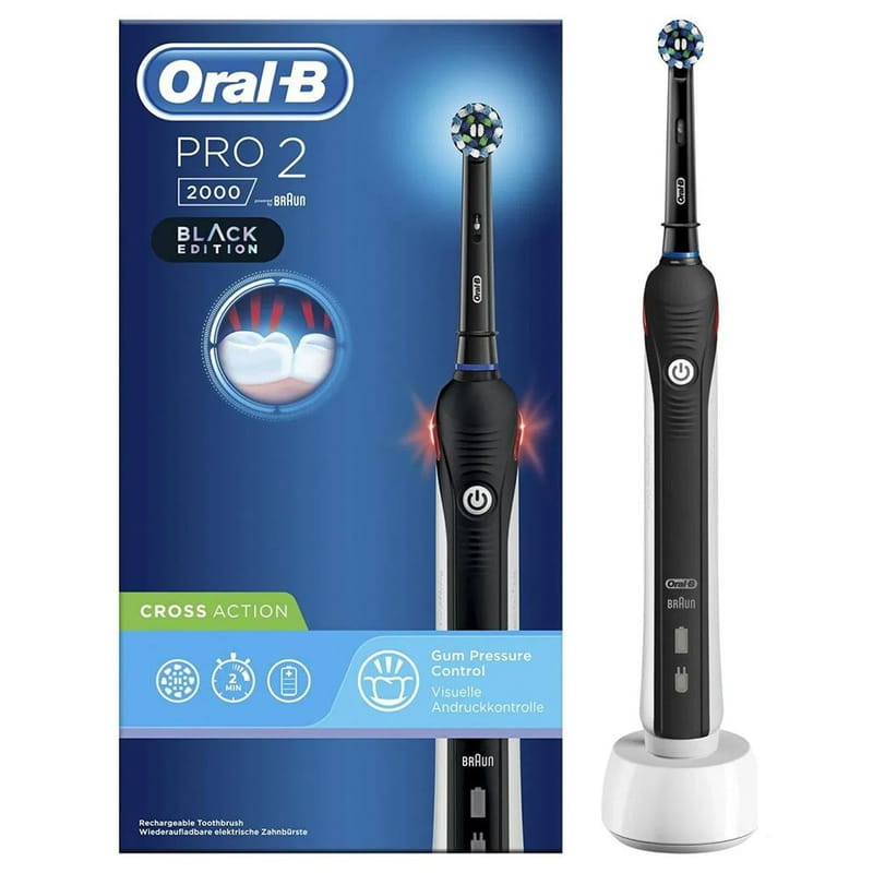 Зубная электрощетка Braun Oral-B Pro2 2000 D 501.513.2 BK Cross Action
