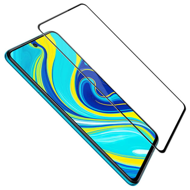 Защитное стекло для Xiaomi Redmi Note 9s/Redmi Note 9 Pro/Poco X3 Black, Karerte Anti-static (Z26112) без упаковки
