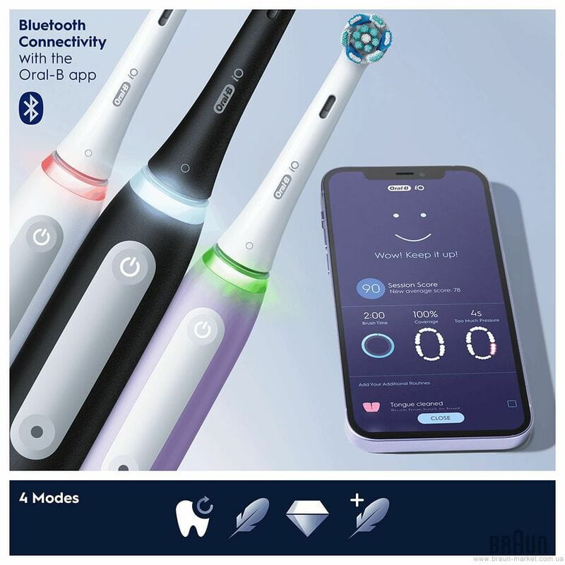 Зубна електрощітка Braun Oral-B iO Series 4N iOG4.1A6.1DK White