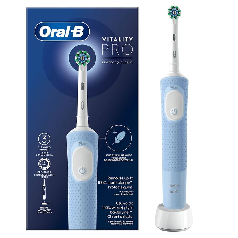 Зубная электрощетка Braun Oral-B Vitality D103.413.3 Pro Protect X Clean Cross Action Blue