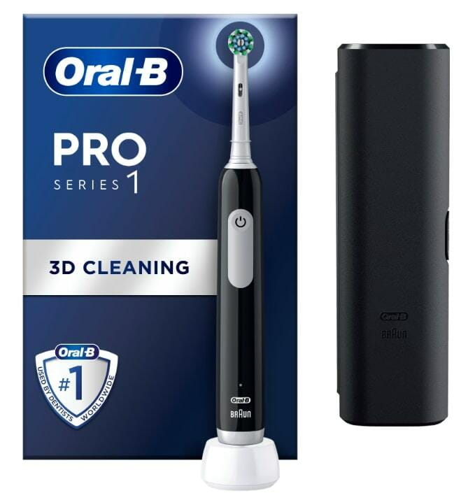 Зубная электрощетка Braun Oral-B Pro1 D305.513.3X CrossAction Black